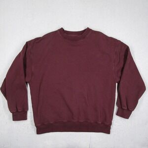 Colorful Standard Organic Cotton Sweatshirt Burgundy Wine Crewneck L CS1012